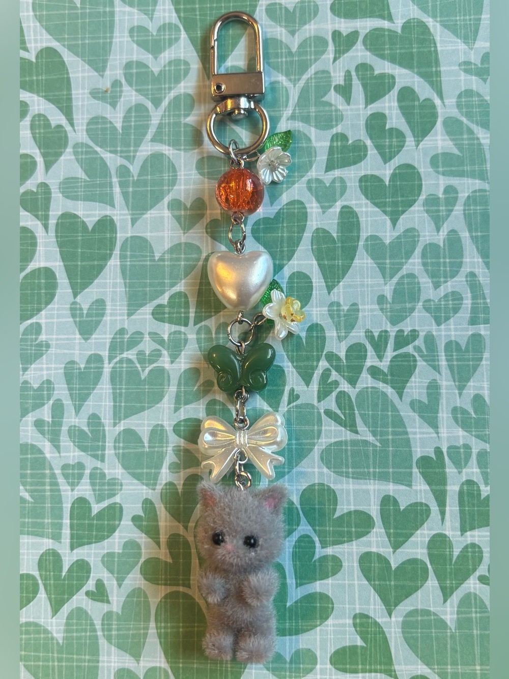 Handmade Calico Critter keychain